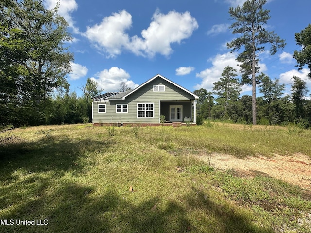 view of rear view of property