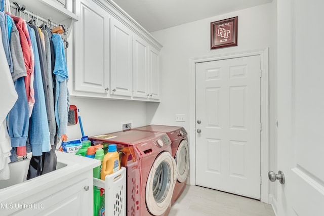 35 Enclave Cir, Ridgeland, MS 39157 - laundry room featuring cabinet space and washer and clothes dryer