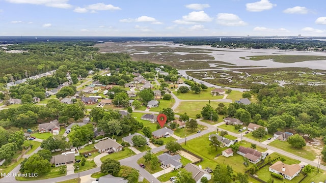 aerial view of property's location featuring nearby suburban area