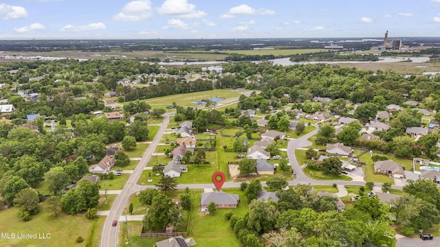 aerial perspective of suburban area