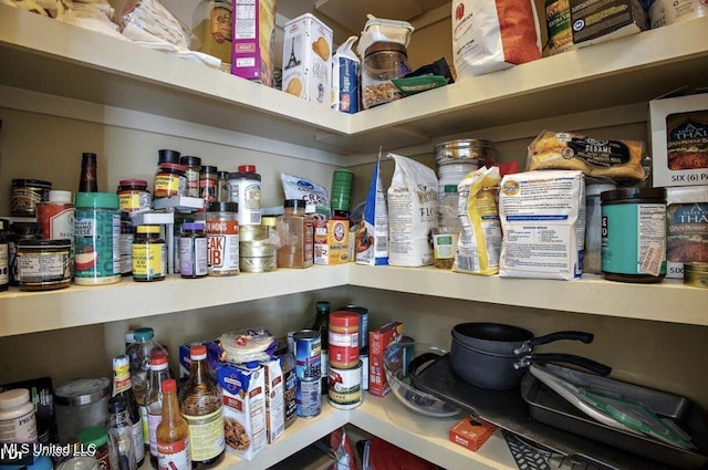 view of pantry