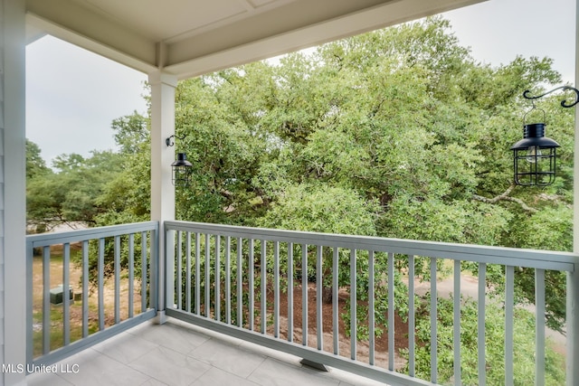 view of balcony