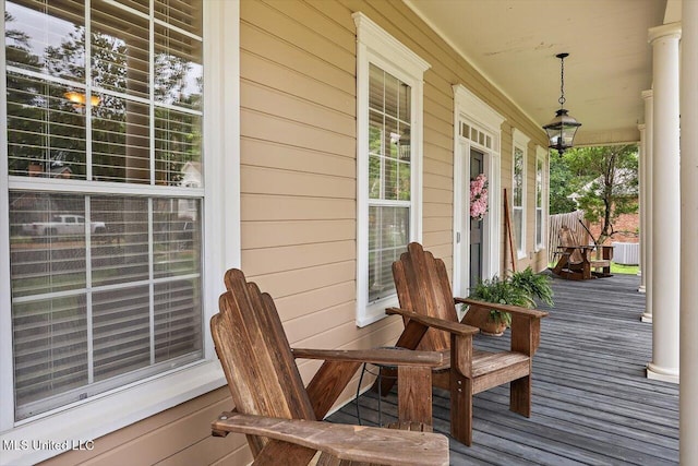 911 Tetbury Pl, Brandon, MS 39047 - wooden deck featuring a porch