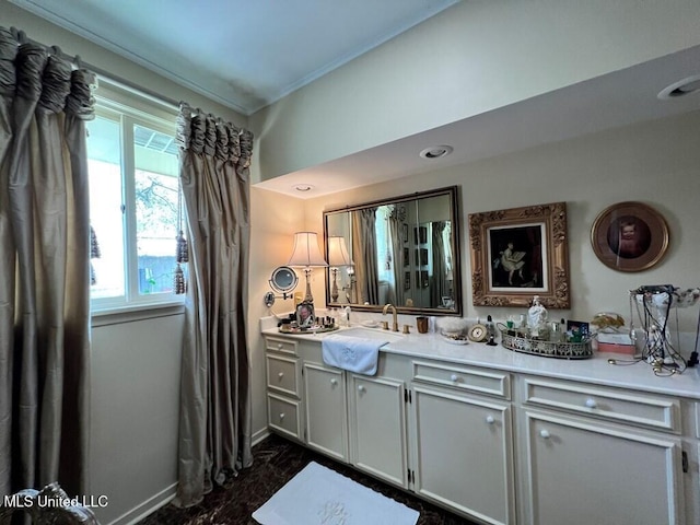 bathroom with vanity