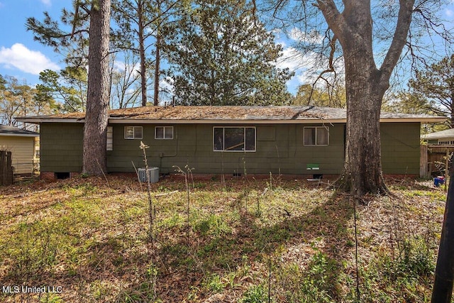 view of back of property