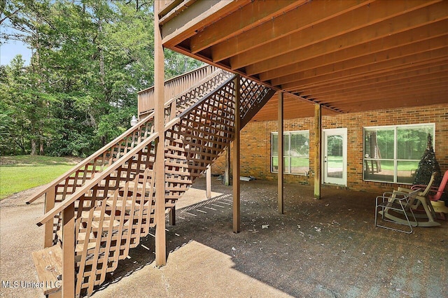 1600 Pine Hill Dr, Raymond, MS 39154 - view of patio / terrace featuring stairs