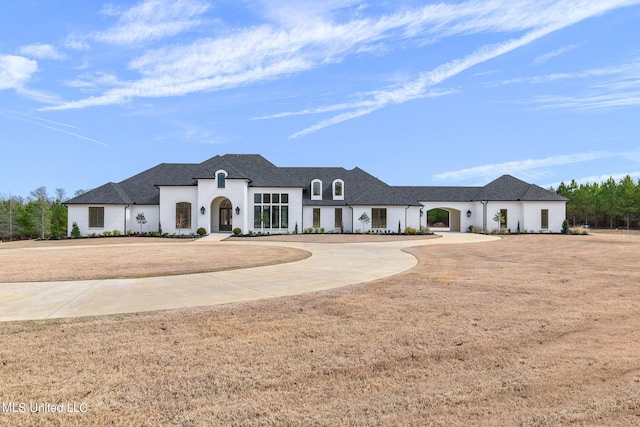 view of french provincial home