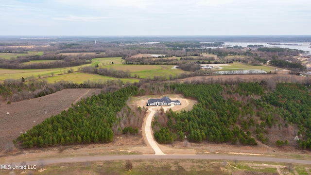 54 Windermere Blvd, Madison, MS 39110 - aerial overview of property's location featuring a nearby body of water and rural landscape