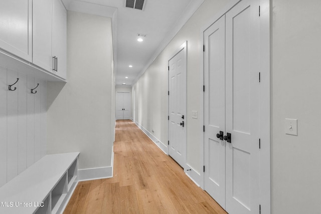 54 Windermere Blvd, Madison, MS 39110 - hall with light wood-type flooring, recessed lighting, and baseboards