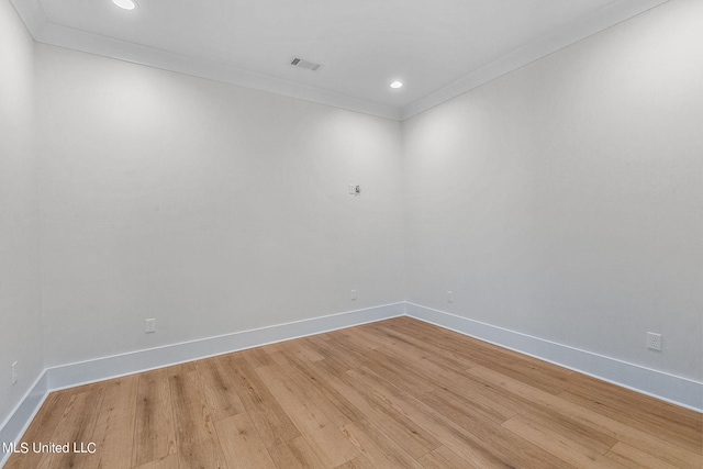54 Windermere Blvd, Madison, MS 39110 - empty room with ornamental molding, light wood-style floors, baseboards, and recessed lighting