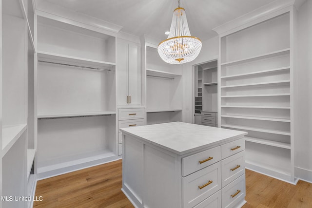 54 Windermere Blvd, Madison, MS 39110 - spacious closet with a chandelier and light wood-type flooring