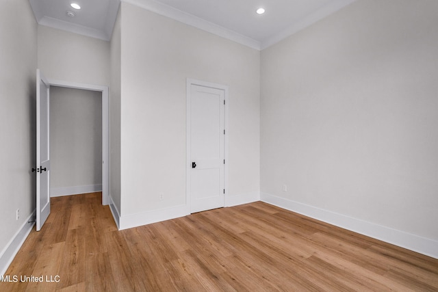 54 Windermere Blvd, Madison, MS 39110 - empty room with light wood-style flooring, baseboards, crown molding, and recessed lighting