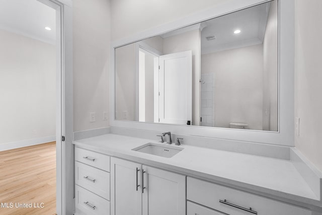 54 Windermere Blvd, Madison, MS 39110 - bathroom with vanity, wood finished floors, and toilet