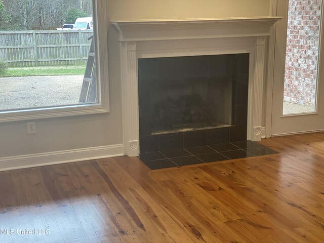 room details featuring hardwood / wood-style floors