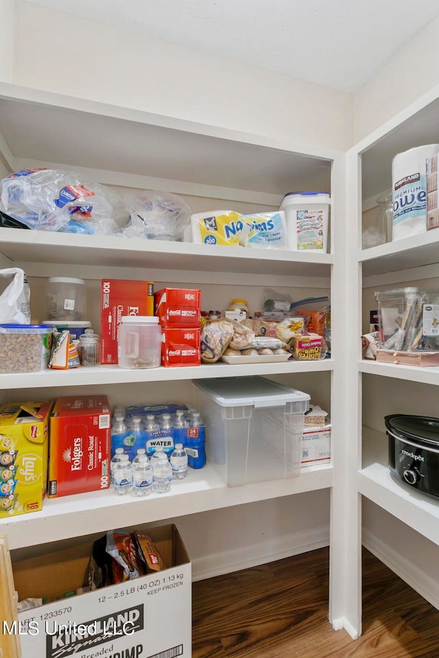 view of pantry