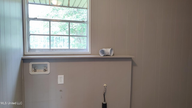 laundry room featuring washer hookup