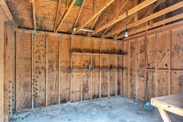 view of storage room