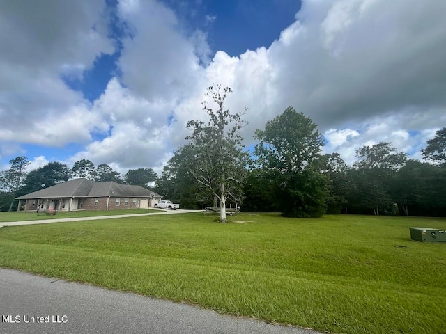 view of community with a lawn