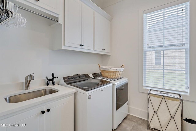 113 Forestview Pl, Madison, MS 39110 - laundry area with cabinet space and separate washer and dryer