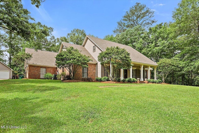 1507 W Flowers Rd, Terry, MS 39170 - view of front of home with a front yard and brick siding