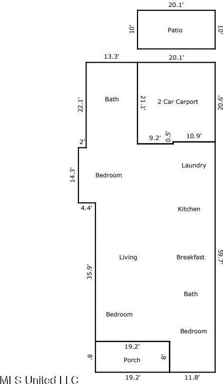 217 White Harbor Rd, Long Beach, MS 39560 - plan