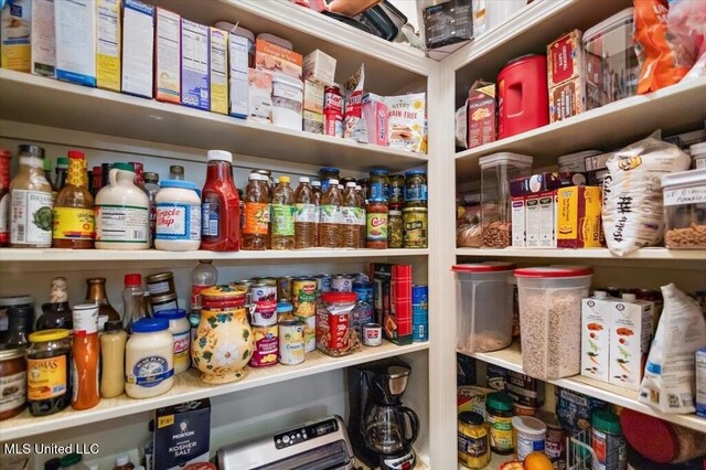 view of pantry