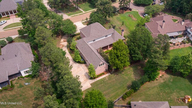 drone / aerial view featuring a residential view