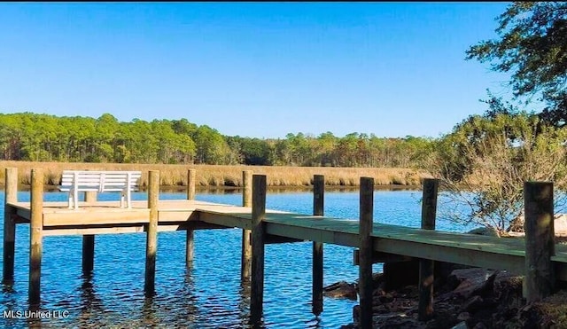 3230 Cumberland Rd Unit 78, Ocean Springs, MS 39564 - dock with a water view and a view of trees