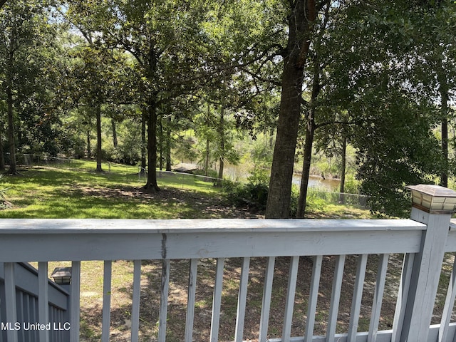 6825 Shore Dr, Ocean Springs, MS 39564 - view of yard with a balcony
