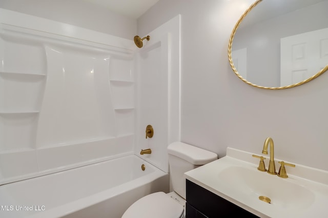 12082 Marlane Pl, Gulfport, MS 39503 - bathroom with bathtub / shower combination, toilet, and vanity