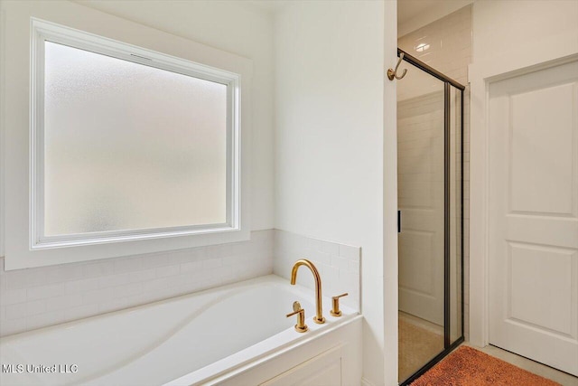 122 Seymour Dr, Madison, MS 39110 - full bathroom with a shower stall and a garden tub