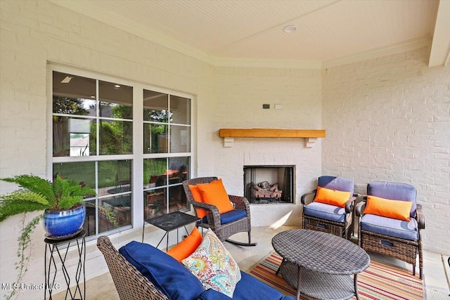 122 Seymour Dr, Madison, MS 39110 - view of patio / terrace with an outdoor fireplace