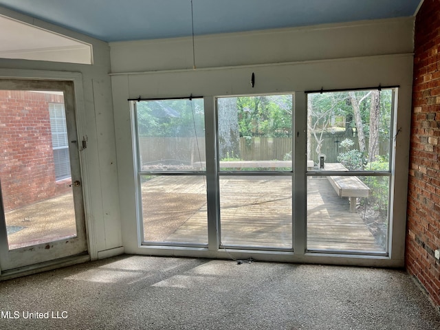 3057 Windwood Cir, Flowood, MS 39232 - view of unfurnished sunroom