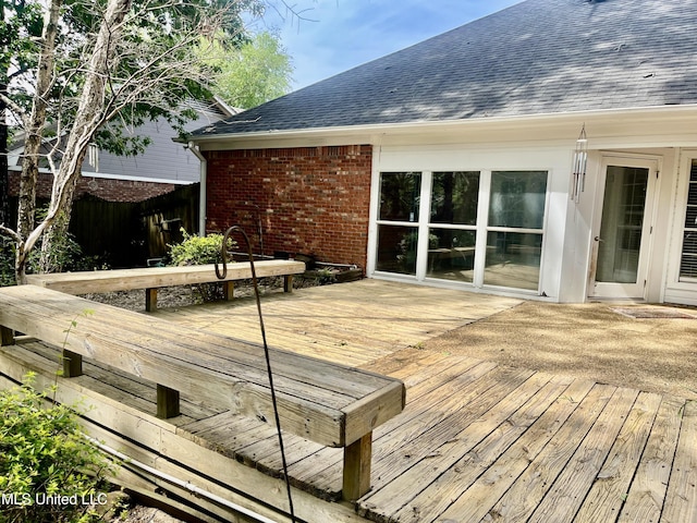 3057 Windwood Cir, Flowood, MS 39232 - view of wooden terrace
