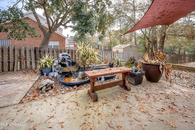 view of patio