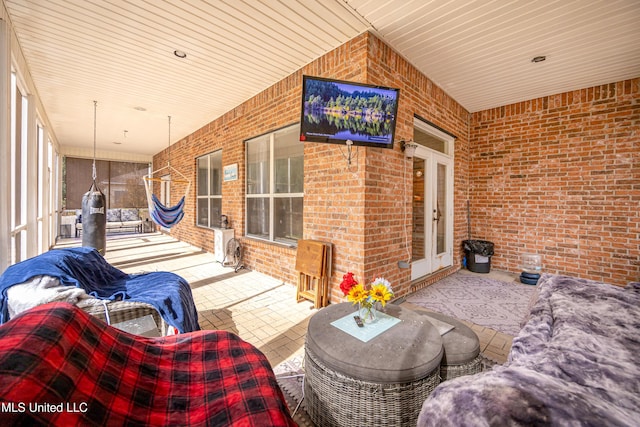 view of patio / terrace with french doors