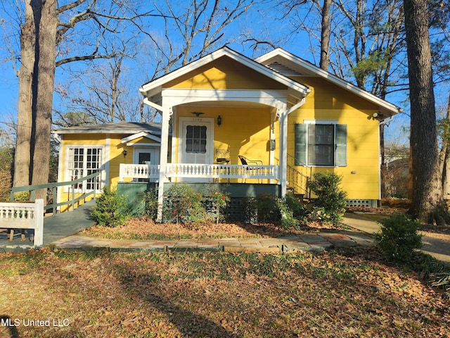 bungalow with a porch