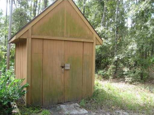 view of shed