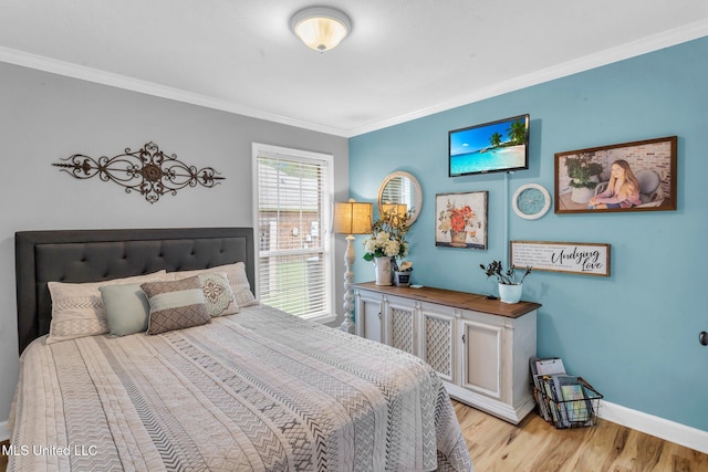 3007 Cross Point Cv, Brandon, MS 39042 - bedroom with crown molding and wood finished floors