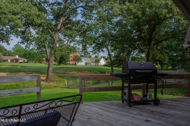 414 Spike Rdg, Canton, MS 39046 - wooden deck featuring grilling area