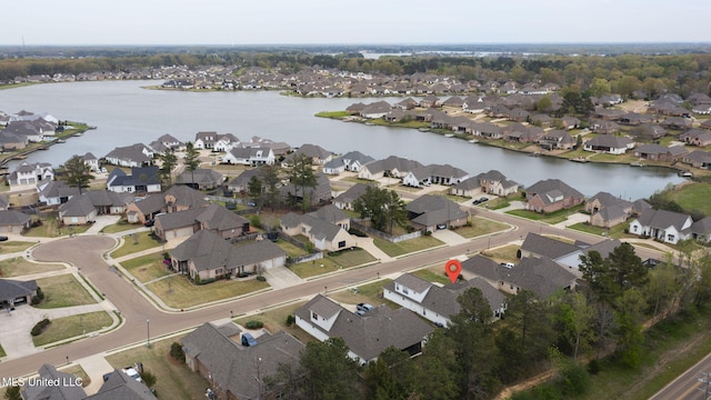 105 Camden Lake Cir, Madison, MS 39110 - aerial view of property's location with nearby suburban area and a nearby body of water