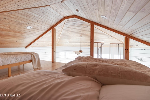 6717 Belle Fontaine Dr, Ocean Springs, MS 39564 - bedroom featuring lofted ceiling and wooden ceiling