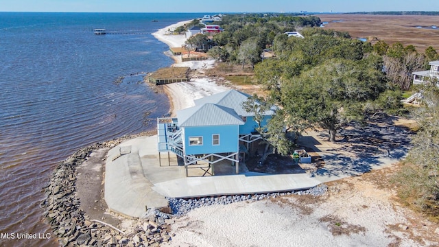 6717 Belle Fontaine Dr, Ocean Springs, MS 39564 - bird's eye view featuring a water view