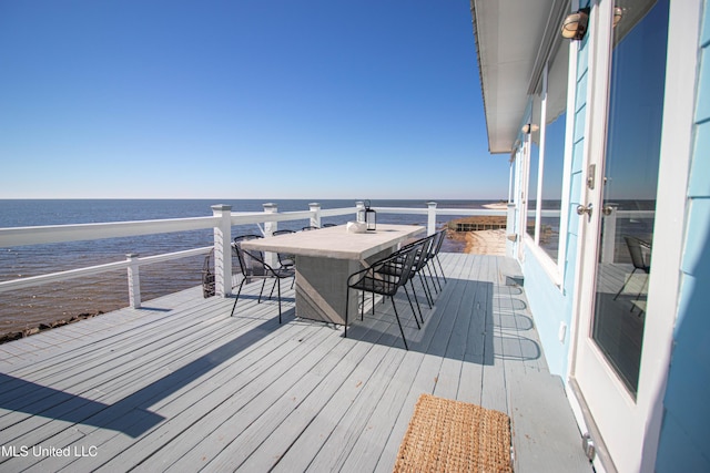 6717 Belle Fontaine Dr, Ocean Springs, MS 39564 - deck featuring a water view