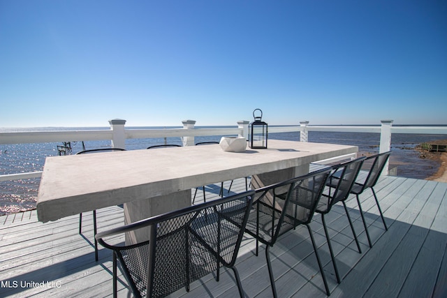 6717 Belle Fontaine Dr, Ocean Springs, MS 39564 - wooden deck with a water view