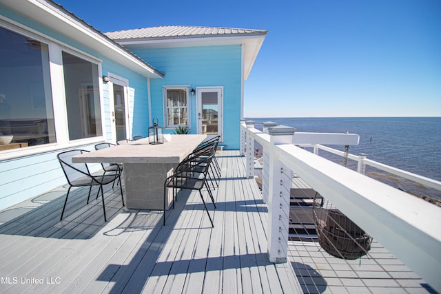 6717 Belle Fontaine Dr, Ocean Springs, MS 39564 - deck featuring a water view
