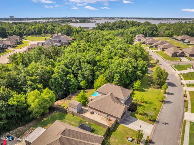 832 Reunion Place Cir, Biloxi, MS 39532 - aerial perspective of suburban area featuring a nearby body of water
