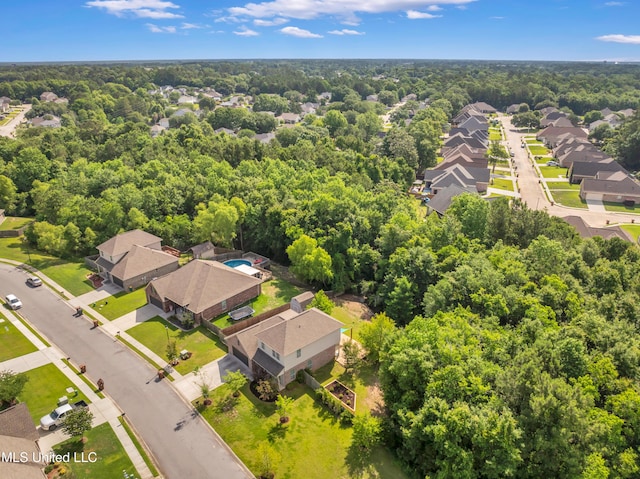 832 Reunion Place Cir, Biloxi, MS 39532 - aerial view of residential area featuring a forest