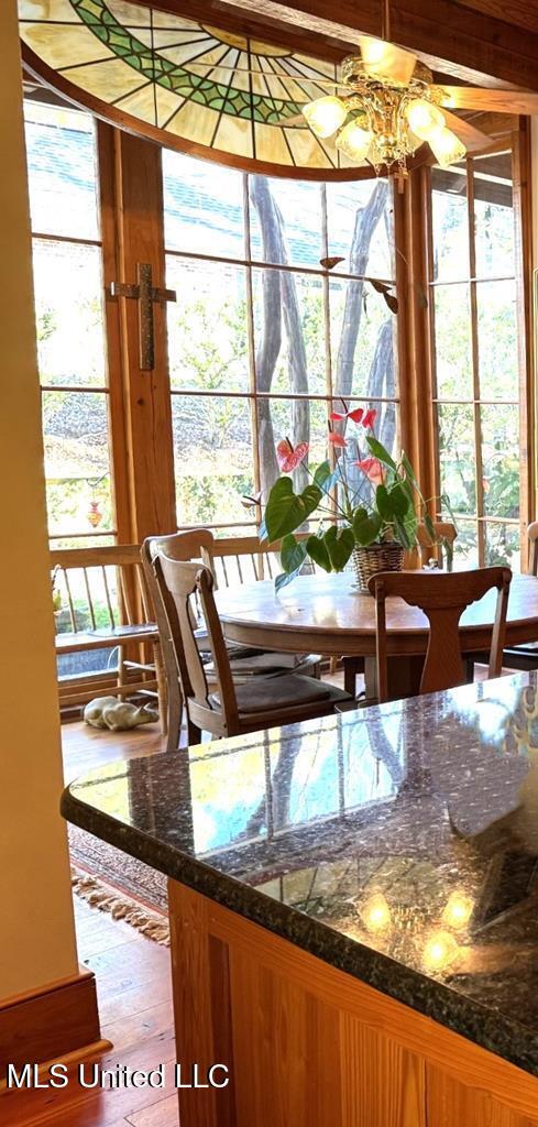 48 Fairway Dr, Natchez, MS 39120 - interior space with a healthy amount of sunlight and hardwood / wood-style floors