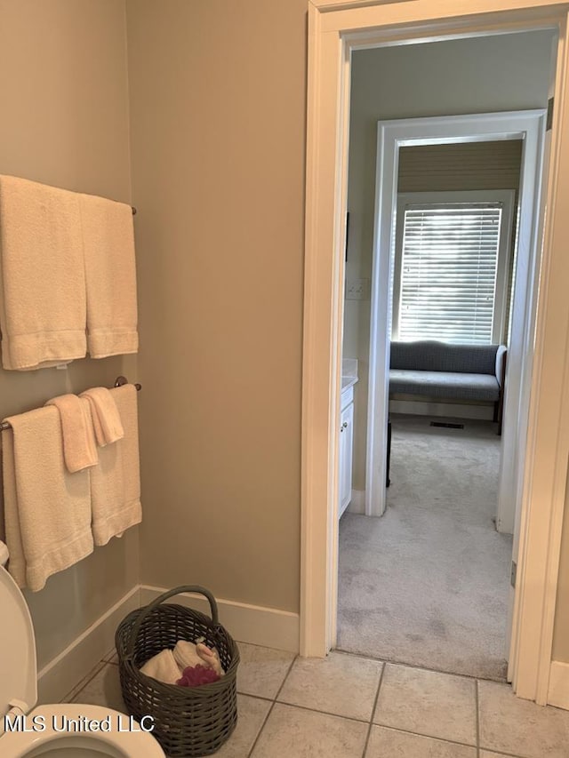 48 Fairway Dr, Natchez, MS 39120 - bathroom with tile patterned flooring and toilet